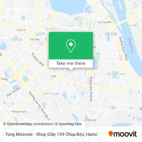 Tùng Moscow - Shop Giầy 139 Chùa Bộc map