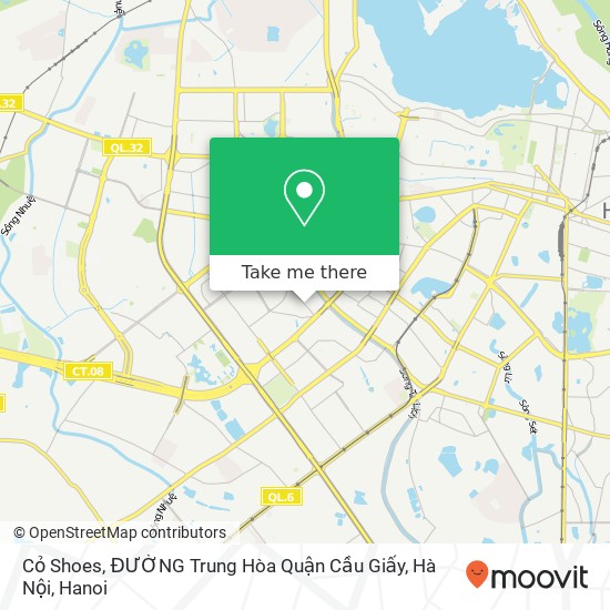 Cỏ Shoes, ĐƯỜNG Trung Hòa Quận Cầu Giấy, Hà Nội map