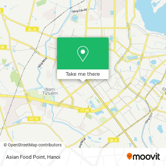 Asian Food Point map