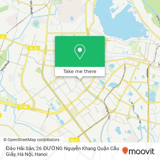 Đảo Hải Sản, 26 ĐƯỜNG Nguyễn Khang Quận Cầu Giấy, Hà Nội map