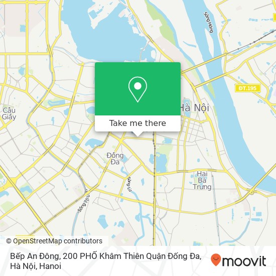 Bếp An Đông, 200 PHỐ Khâm Thiên Quận Đống Đa, Hà Nội map