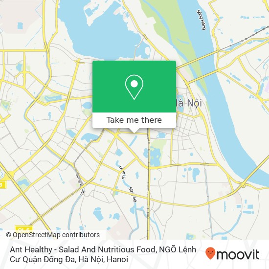 Ant Healthy - Salad And Nutritious Food, NGÕ Lệnh Cư Quận Đống Đa, Hà Nội map
