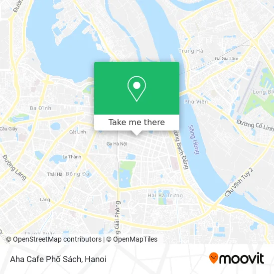 Aha Cafe Phố Sách map