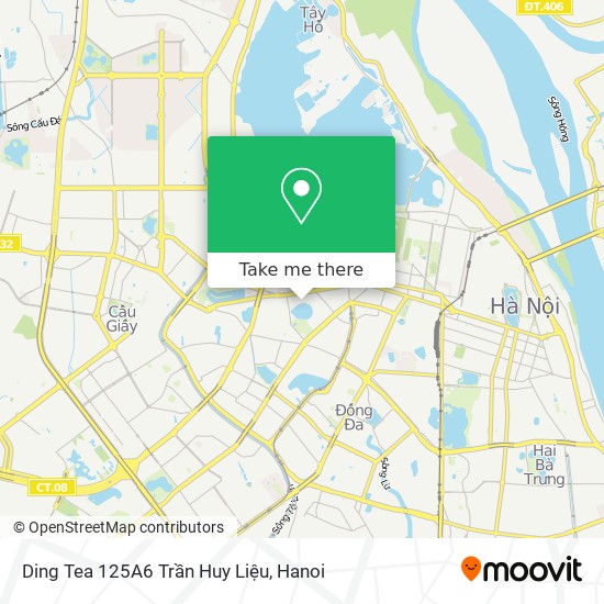 Ding Tea 125A6 Trần Huy Liệu map