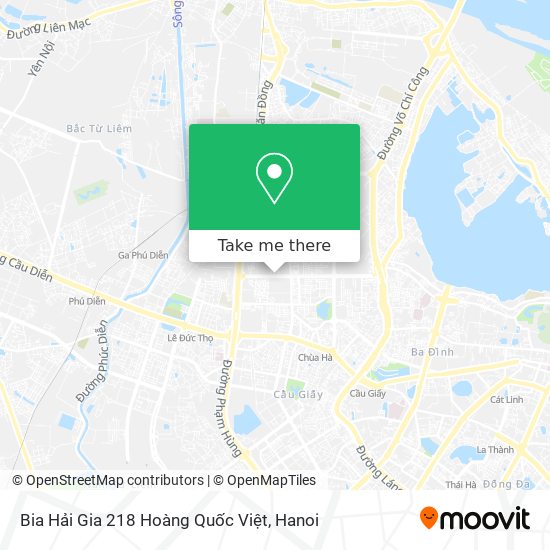 Bia Hải Gia 218 Hoàng Quốc Việt map