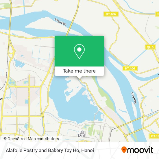 Alafolie Pastry and Bakery Tay Ho map