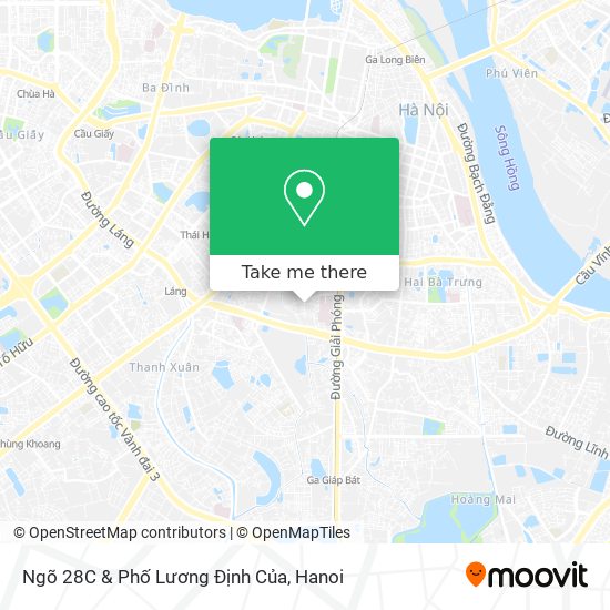 Ngõ 28C & Phố Lương Định Của map