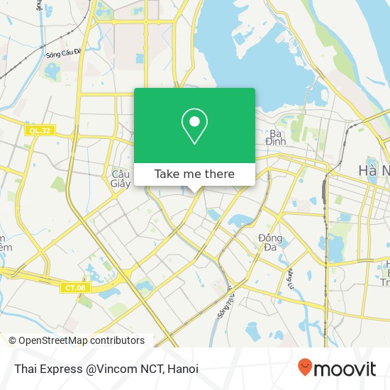Thai Express @Vincom NCT map