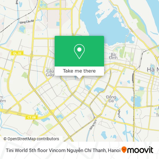 Tini World 5th floor Vincom Nguyễn Chí Thanh map