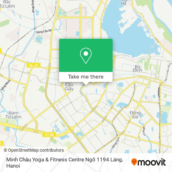 Minh Châu Yoga & Fitness Centre Ngõ 1194 Láng map