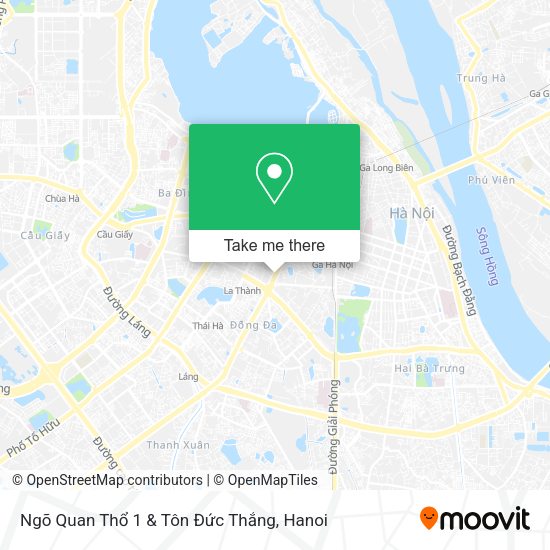 Ngõ Quan Thổ 1 & Tôn Đức Thắng map