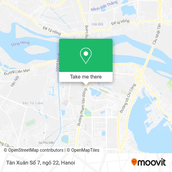 Tân Xuân Số 7, ngõ 22 map
