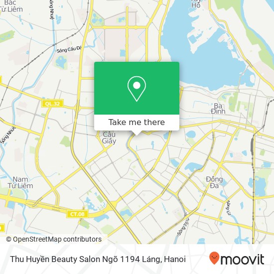 Thu Huyền Beauty Salon Ngõ 1194 Láng map