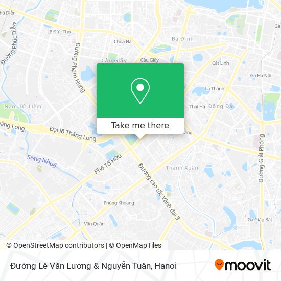 Đường Lê Văn Lương & Nguyễn Tuân map