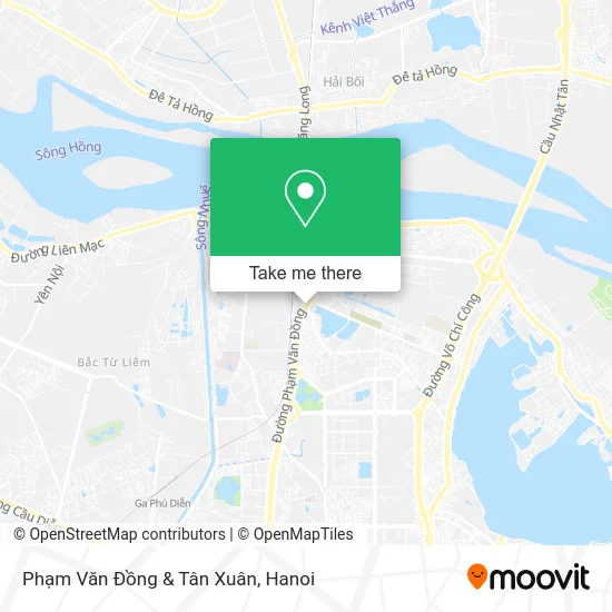 Phạm Văn Đồng & Tân Xuân map