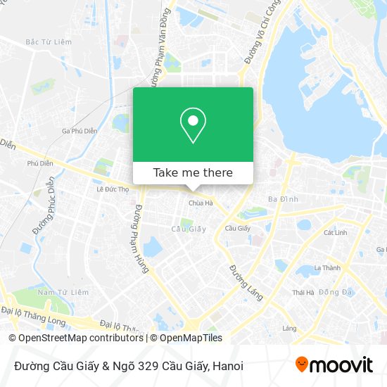 Đường Cầu Giấy & Ngõ 329 Cầu Giấy map