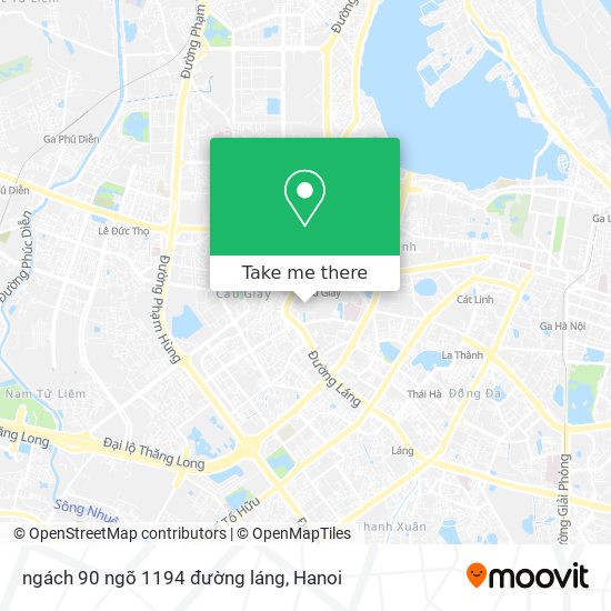 ngách 90 ngõ 1194 đường láng map