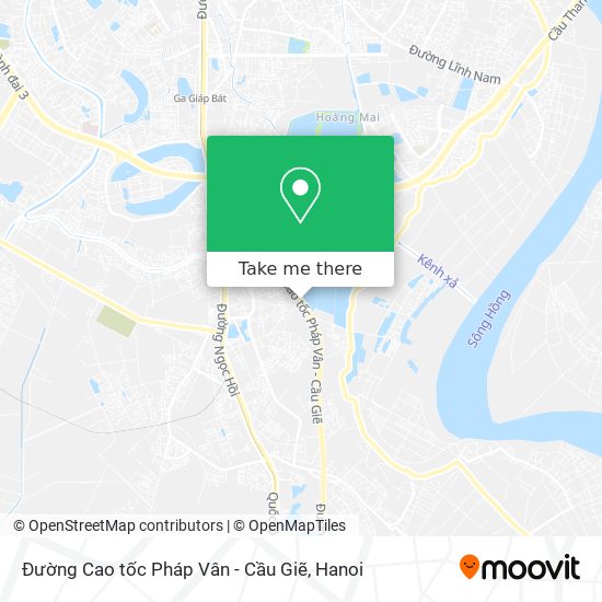 Đường Cao tốc Pháp Vân - Cầu Giẽ map