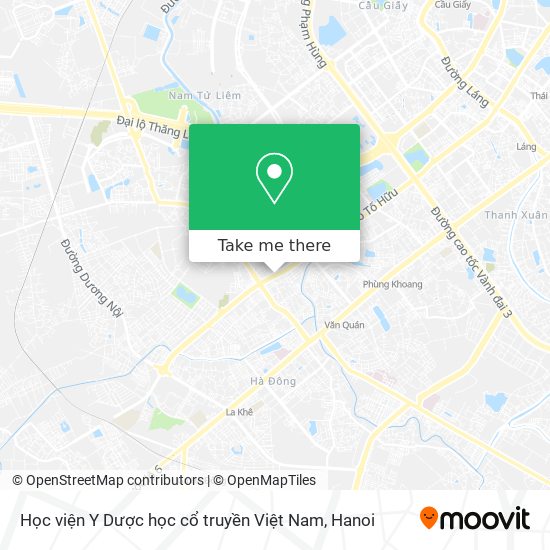 Học viện Y Dược học cổ truyền Việt Nam map