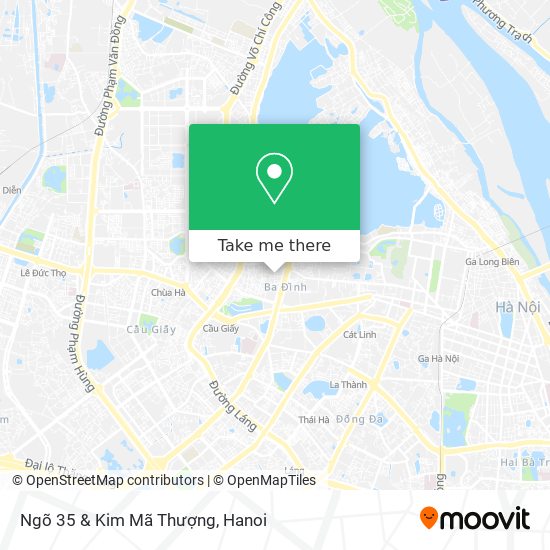 Ngõ 35 & Kim Mã Thượng map