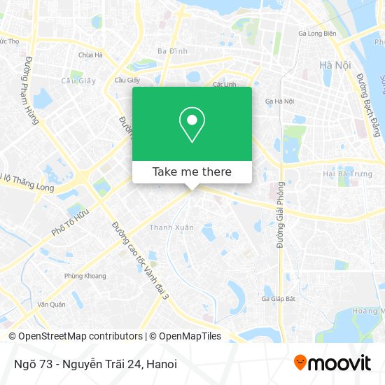 Ngõ 73 - Nguyễn Trãi 24 map