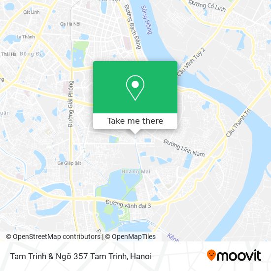 Tam Trinh & Ngõ 357 Tam Trinh map