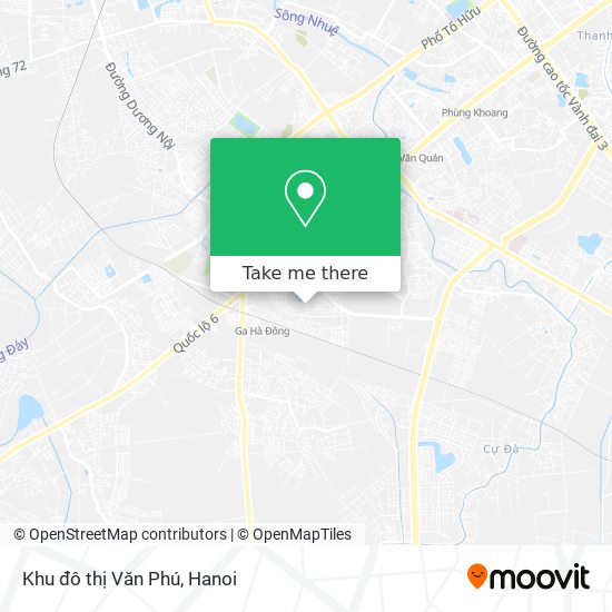 Khu đô thị Văn Phú map