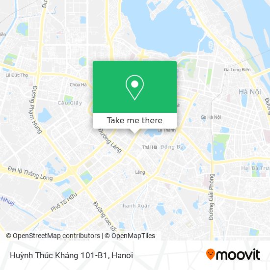 Huỳnh Thúc Kháng 101-B1 map
