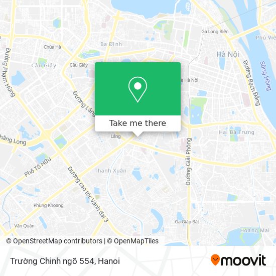 Trường Chinh ngõ 554 map