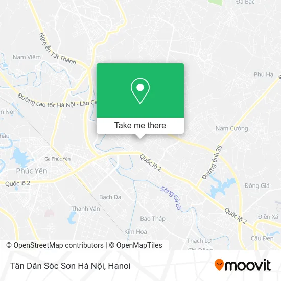 Tân Dân Sóc Sơn Hà Nội map