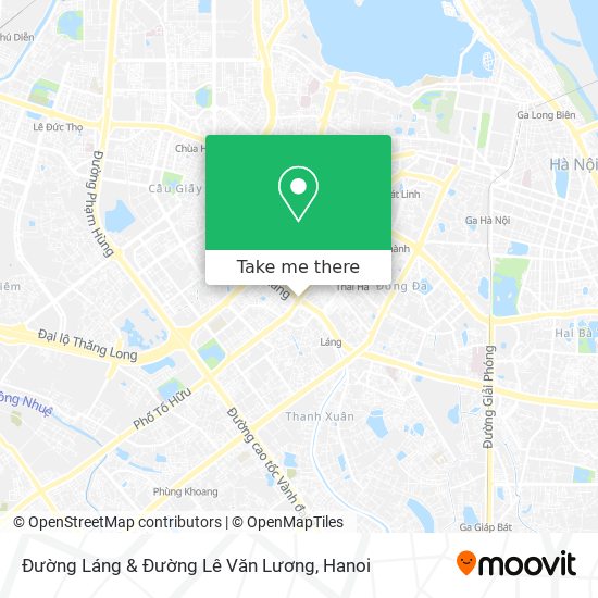 Đường Láng & Đường Lê Văn Lương map