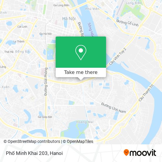 Phố Minh Khai 203 map