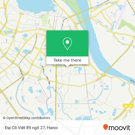 Đại Cồ Việt 89 ngõ 27 map