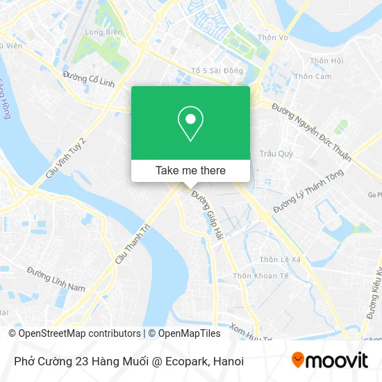 Phở Cường 23 Hàng Muối @ Ecopark map