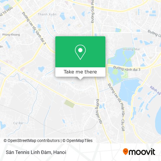 Sân Tennis Linh Đàm map