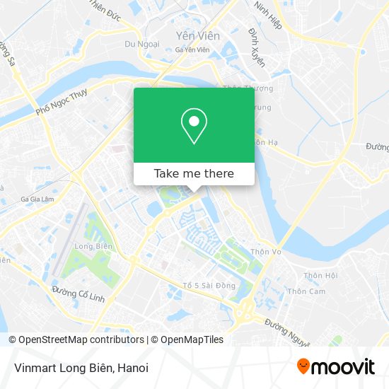 Vinmart Long Biên map