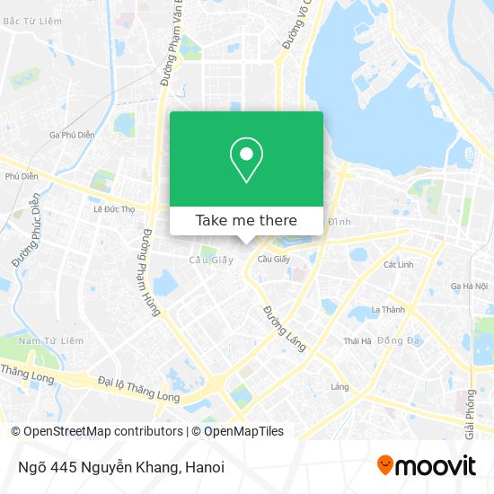 Ngõ 445 Nguyễn Khang map