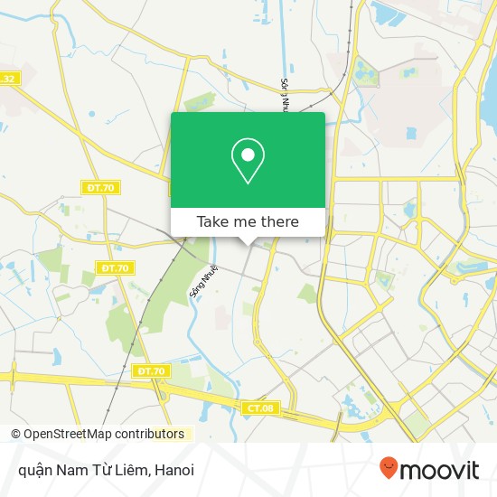 quận Nam Từ Liêm map