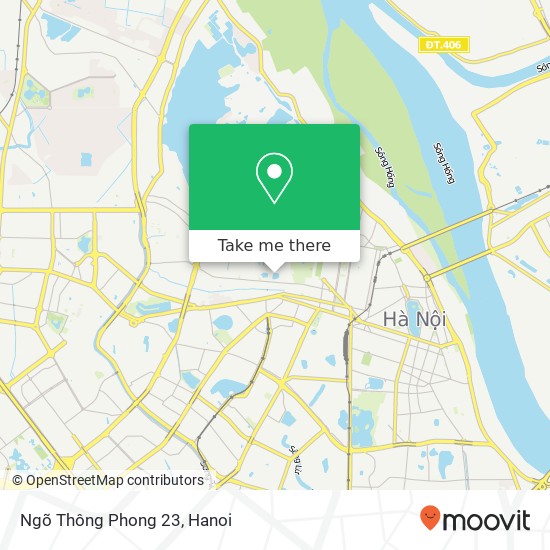 Ngõ Thông Phong 23 map