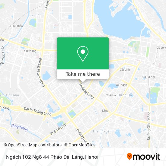 Ngách 102 Ngõ 44 Pháo Đài Láng map