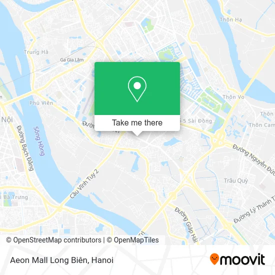 Aeon Mall Long Biên map