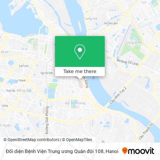 Đối diện Bệnh Viện Trung ương Quân đội 108 map