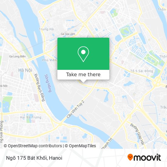 Ngõ 175 Bát Khối map