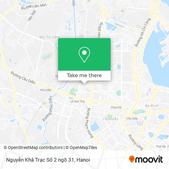 Nguyễn Khả Trạc Số 2 ngõ 31 map