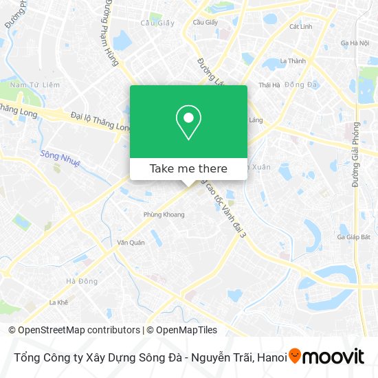 Tổng Công ty Xây Dựng Sông Đà - Nguyễn Trãi map