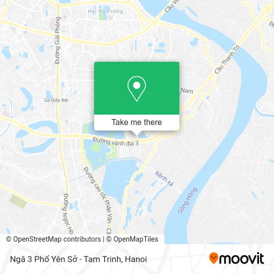 Ngã 3 Phố Yên Sở - Tam Trinh map