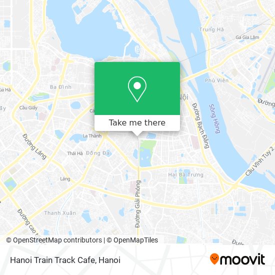 Hanoi Train Track Cafe map