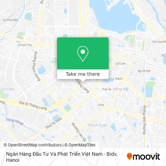 Ngân Hàng Đầu Tư Và Phát Triển Việt Nam - Bidv map
