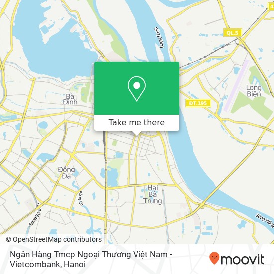 Ngân Hàng Tmcp Ngoại Thương Việt Nam - Vietcombank map