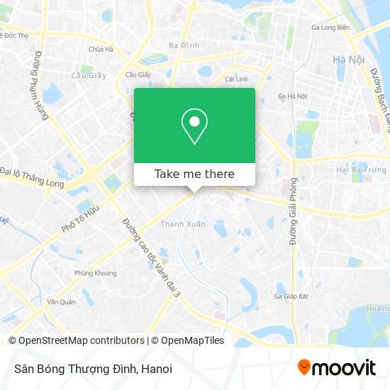 How to get to Sân Bóng Thượng Đình by Bus?